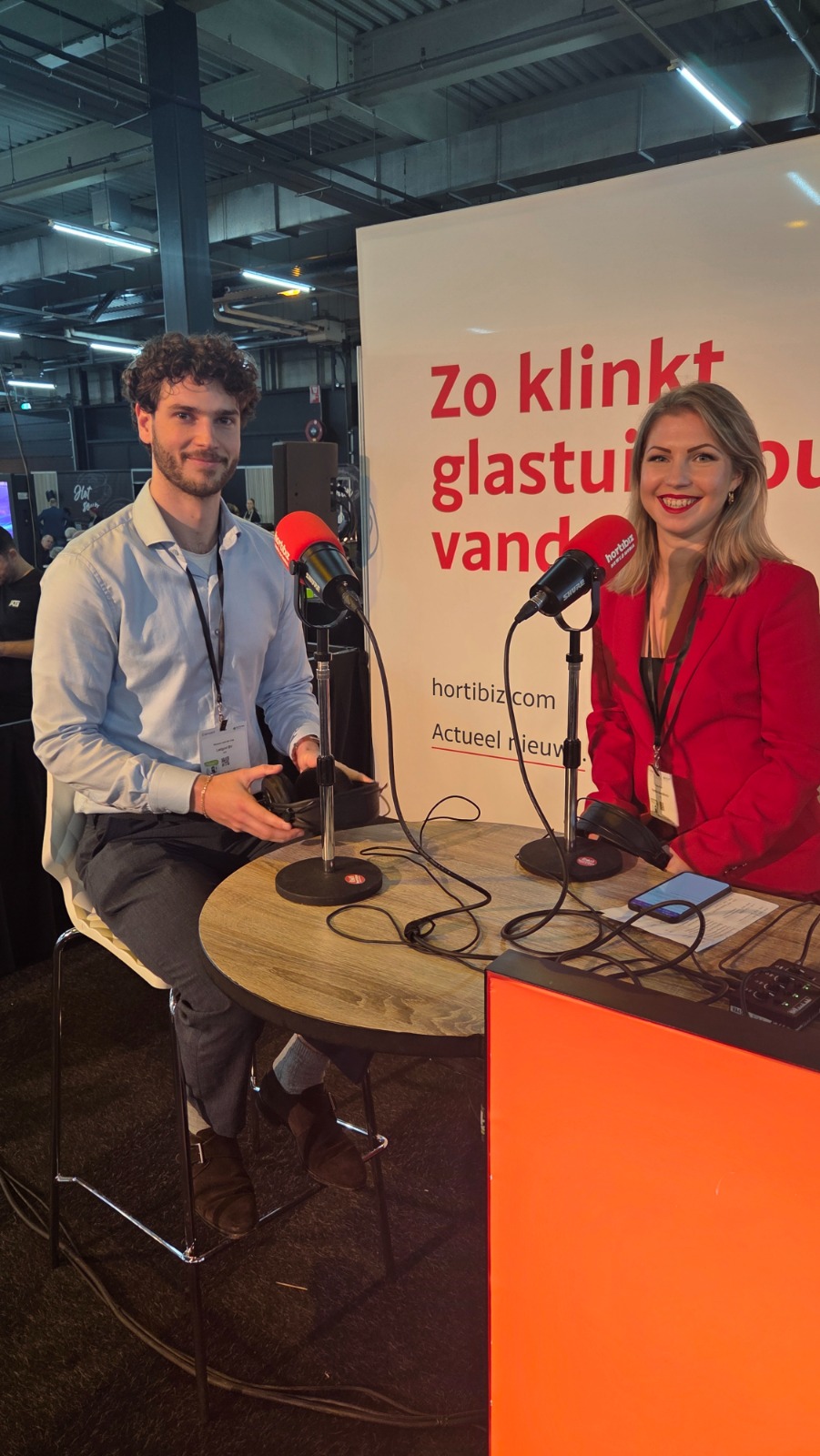 Ramon bij Hortibiz Horticontact